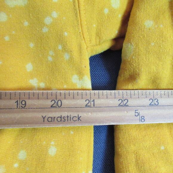 Gildan Sweatshirt Women Medium Yellow Fleece Sunflower Granola Girl Flower Child - Picture 5 of 8